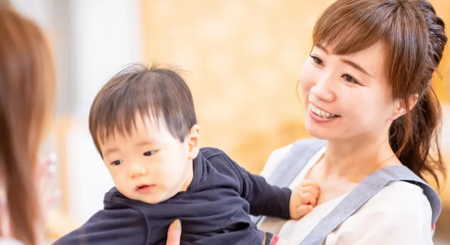 エコー検査をしている写真